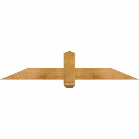 Ekena Millwork Eugene Rough Sawn Timber Gable Bracket, Western Red Cedar, 48"W x 10"H x 2"D x 4"F, 5/12 Pitch GBW048X10X0204EUG00RWR